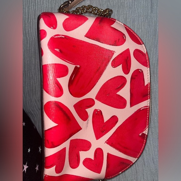 Kate Spade Spencer Ever Fallen Heart’s Sm Domed Crossbody Used - Picture 5 of 16